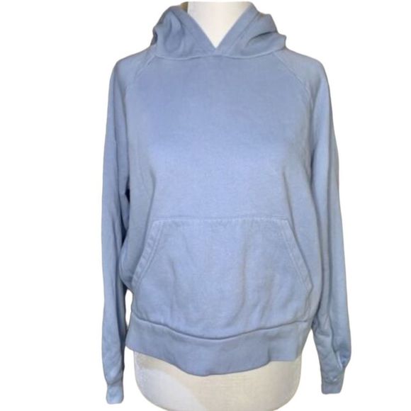 Sezane Tops - Sezane Hoodie Pullover Sweatshirt Sweat Pacey Sky Blue Women’s Size Extra Small